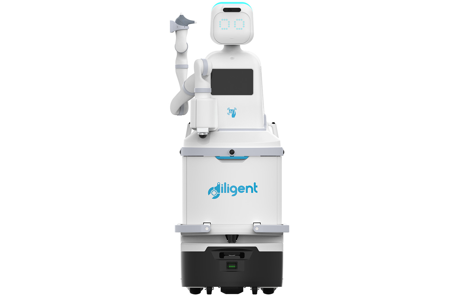 Rendering of the Diligent Robotics Moxi 2.0 hospital service robot