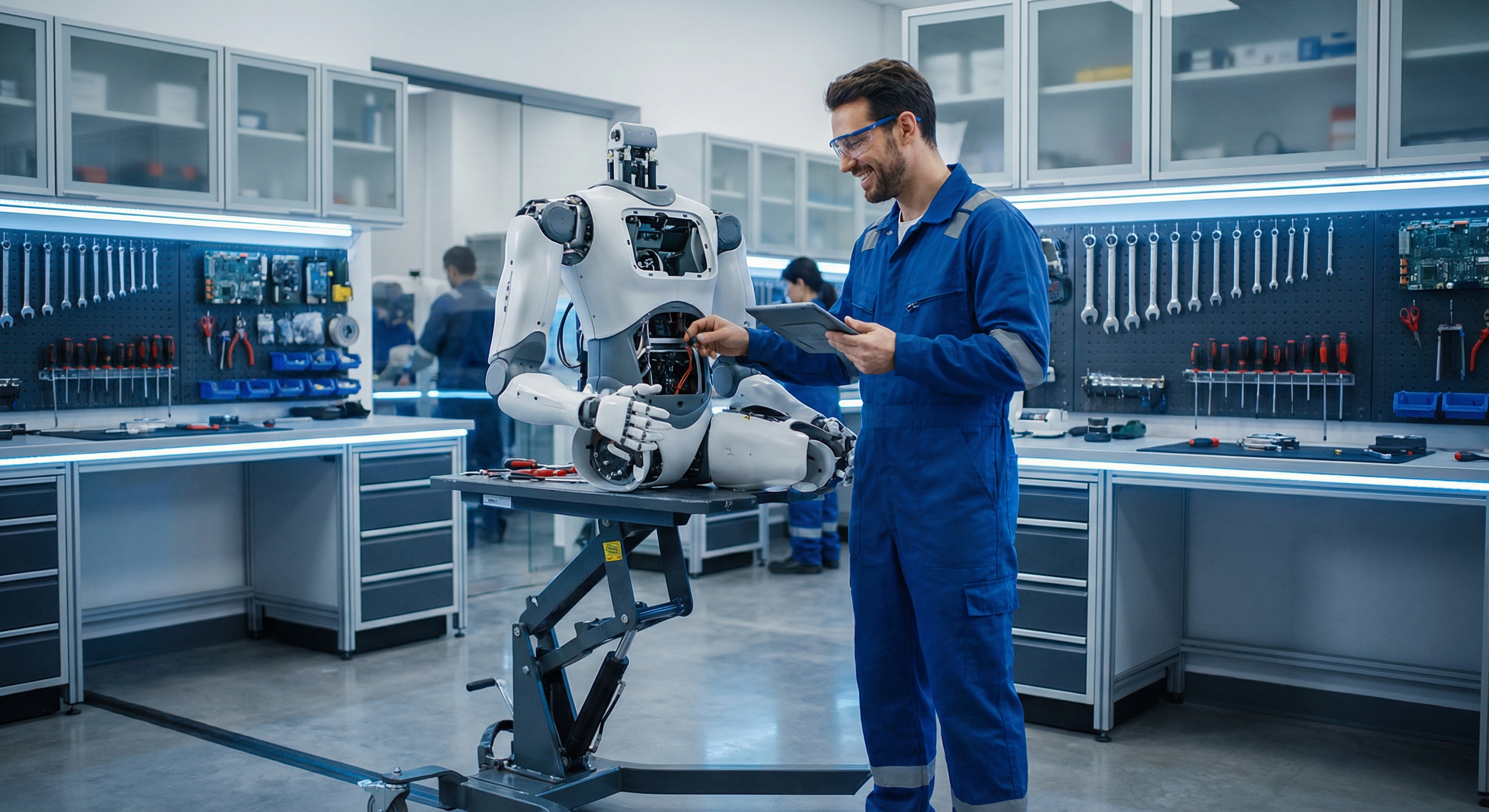 Robot repair workshop